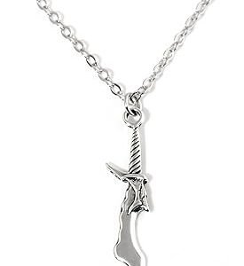 Solo Leveling Sung Jin-woo Sword Dagger Pendant Chain Necklace - Silver