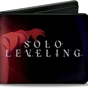 Solo Leveling Wallet, Bifold, Solo Leveling Choi Yoora Pose and Title Logo, Vegan Leather