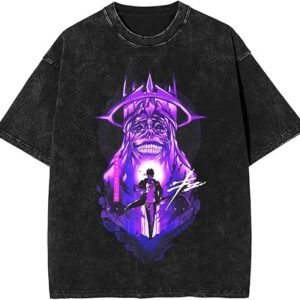 Solo Music Leveling Mans Soft Cotton Short Sleeved T-Shirt O Neck Casual Comfort Fashion Tee Shirts