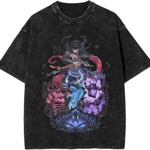 Solo Music Leveling Men Soft Cotton Short Sleeved T-Shirts Crew Neck Casual Comfort Cool Tee Shirts